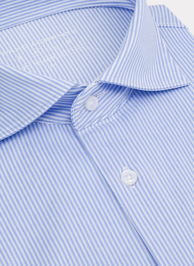 Niebieska koszula w prążek