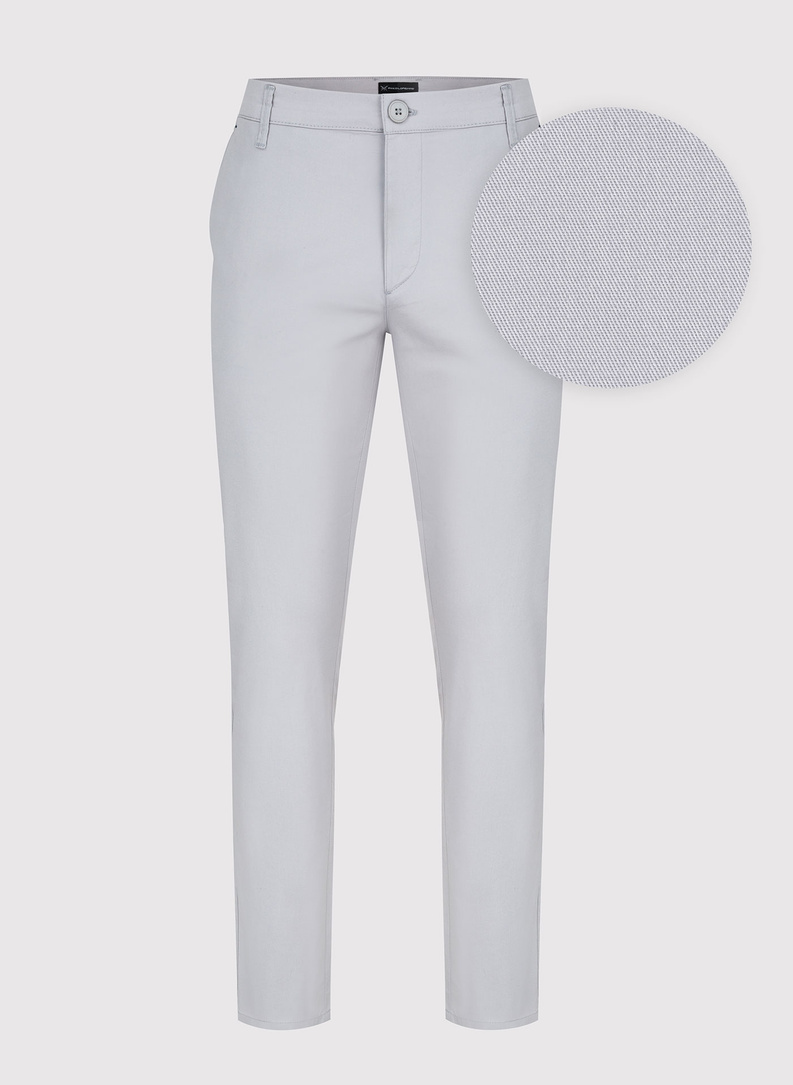 Męskie basicowe spodnie w kolorze szarym