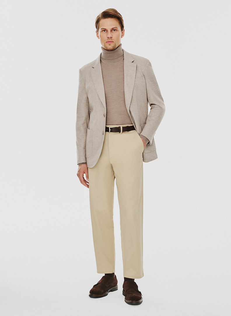 Beżowa marynarka męska