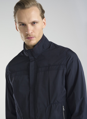 Granatowa krótka kurtka męska