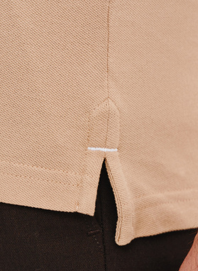 T-shirt polo w kolorze brązowym