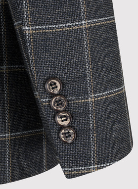 Szara marynarka męska w kratę