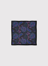 Jedwabna poszetka męska z wzorem paisley