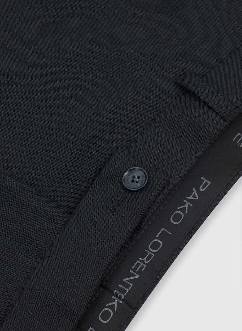 Granatowe spodnie garniturowe