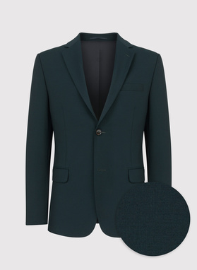 Wełniana zielona marynarka garniturowa