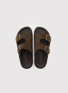 Brązowe klapki męskie