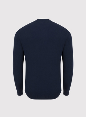 Granatowy męski sweter