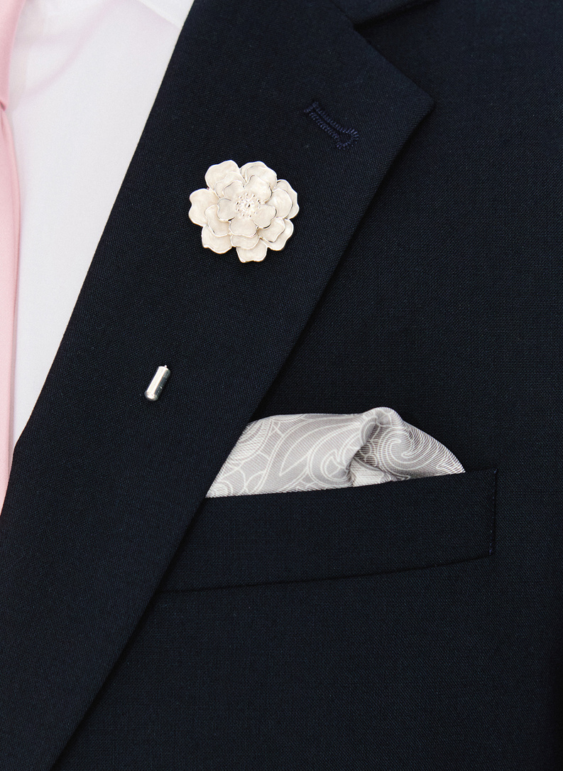 Szpilka do marynarki męskiej magnolia