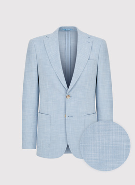 Casualowa marynarka męska w kolorze niebieskim