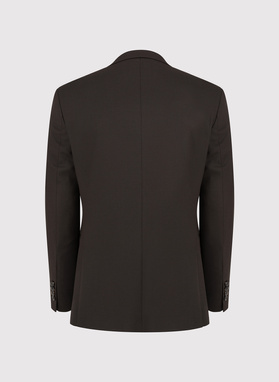 Brązowa jednorzędowa marynarka męska