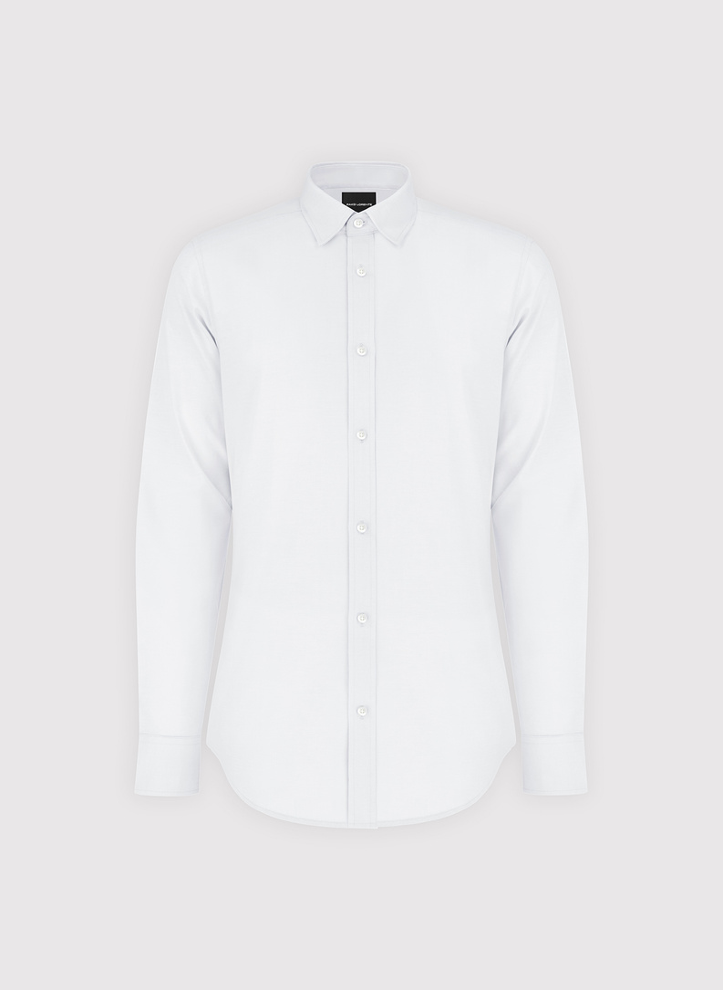 Biała bawełniana koszula męska