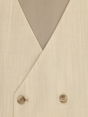 Beżowa wełniana kamizelka