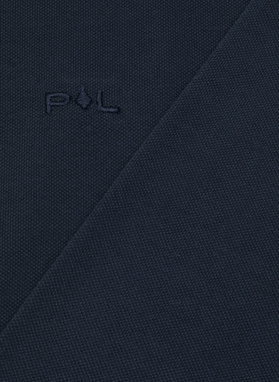 Granatowe polo longsleeve