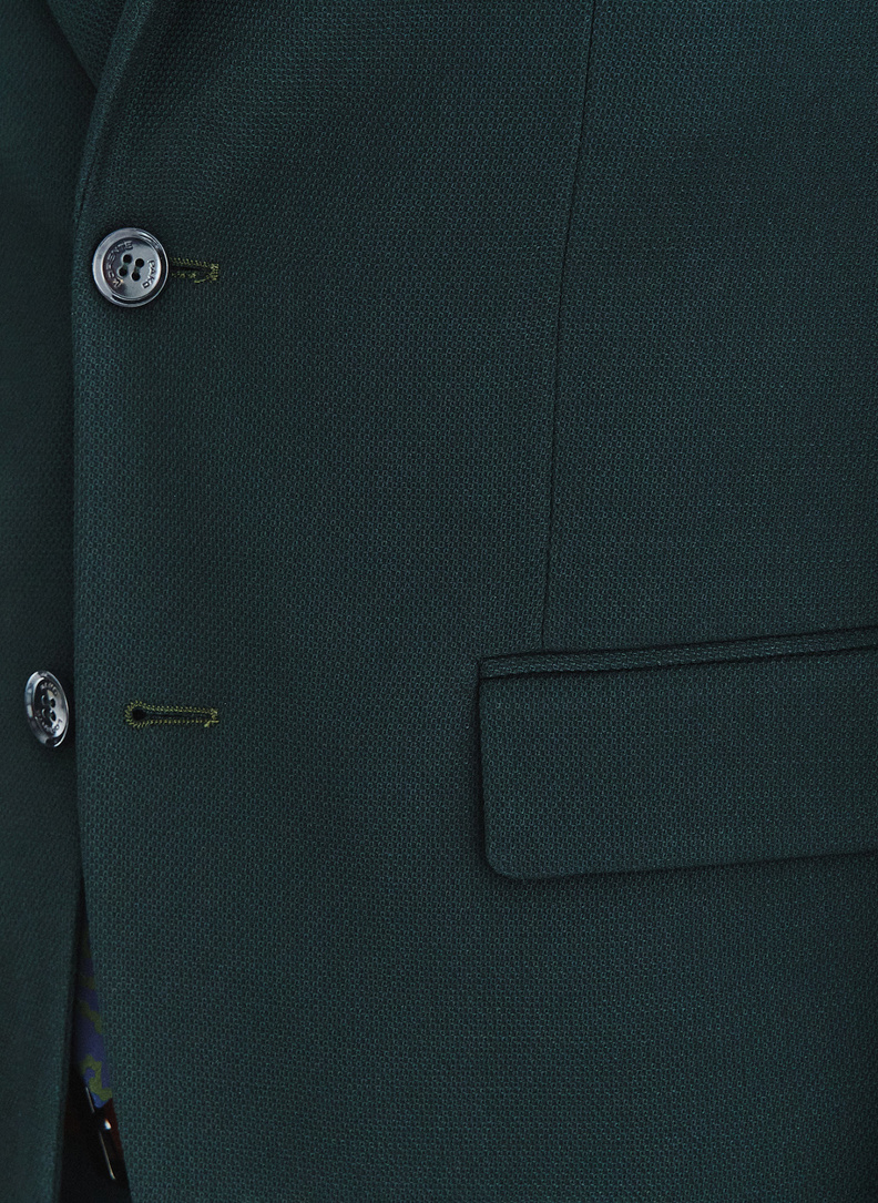 Zielony garnitur męski