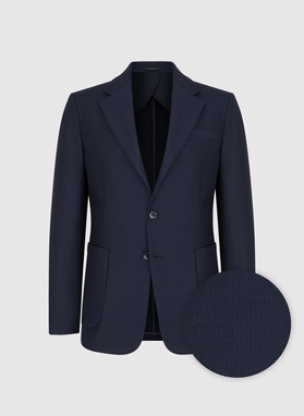 Granatowa marynarka jednorzędowa