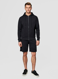 Czarny dres męski z kapturem