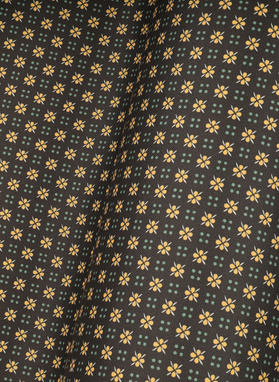 Poszetka męska ciemnobrązowa w kwiatki