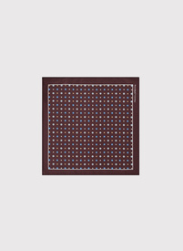 Brązowa poszetka męska paisley