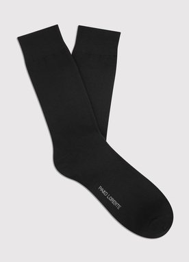 Gładkie czarne skarpety męskie