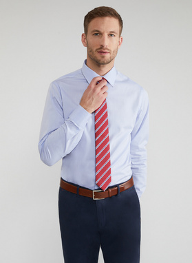 Krawat męski bordowy P22SF-KX-022-D-0