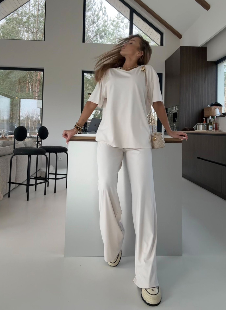 Komplet damski SARA ecru