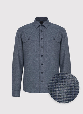 Granatowa koszula overshirt