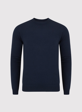 Granatowy męski sweter