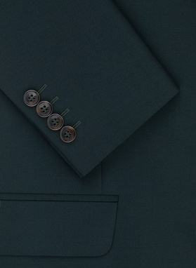 Wełniana zielona marynarka garniturowa