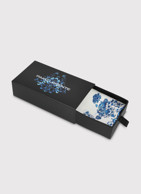 Biała poszetka męska folklor