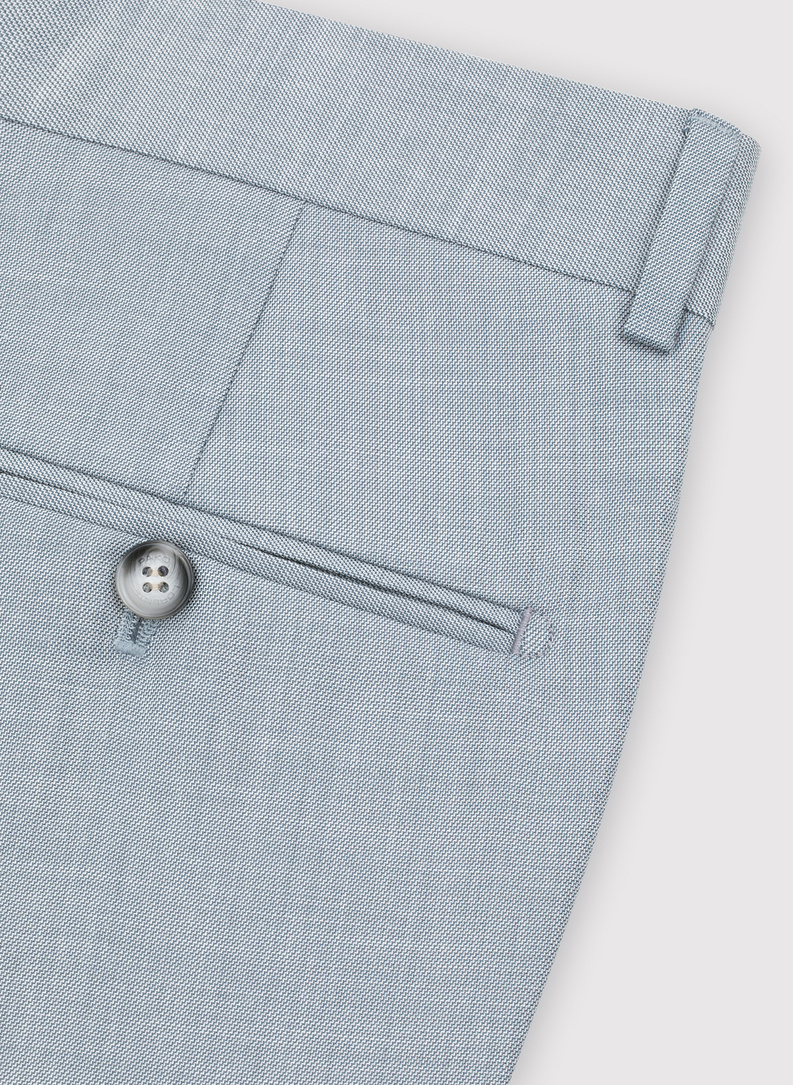 Błękitne spodnie ganiturowe