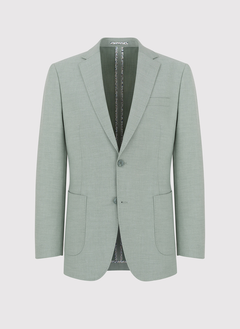 Zielona marynarka męska bez podszewki