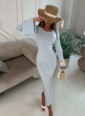 Sukienka damska dzwonek błękitna