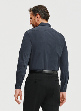 Bawełniana koszula męska w kolorze ciemnoszarym