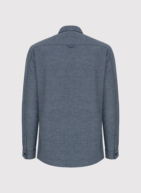 Granatowa koszula overshirt