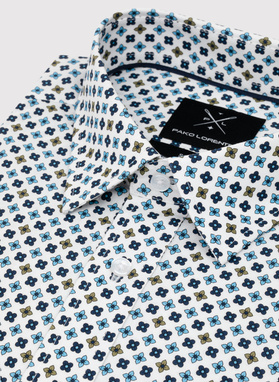 Koszula męska w geometryczny wzór