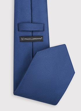 Granatowy krawat męski