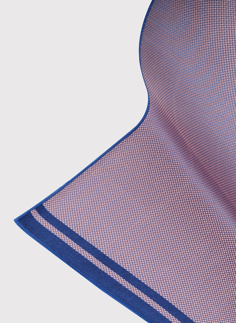 Fioletowy zestaw krawat i poszetka