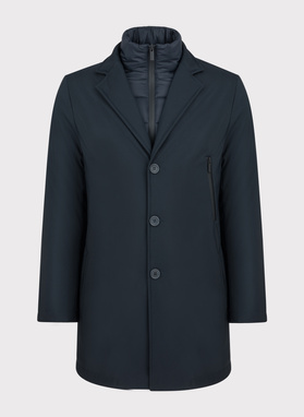 Płaszcz męski granatowy P22WF-7X-008-G-0