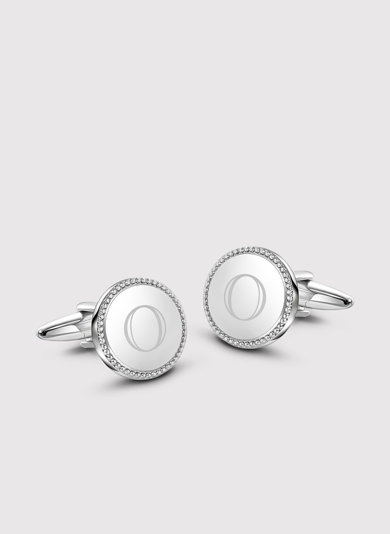 Srebrne spinki do mankietów