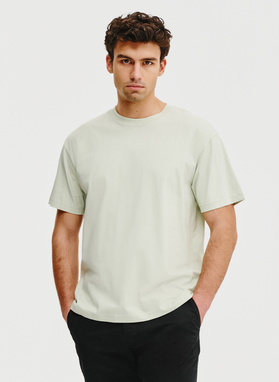 Oliwkowy t-shirt oversize