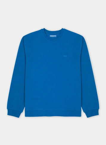 Niebieska bluza okrągłym dekoltem P22SN-2B-006-N-0