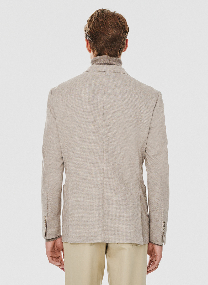 Beżowa marynarka męska