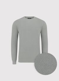 Szałwiowy sweter męski o-neck