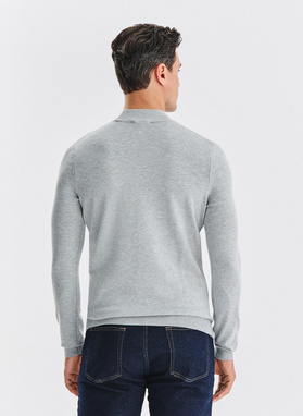 Szary półgolf męski