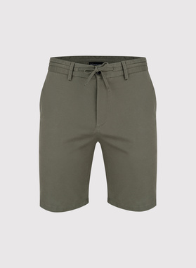 Zielone gładkie szorty męskie