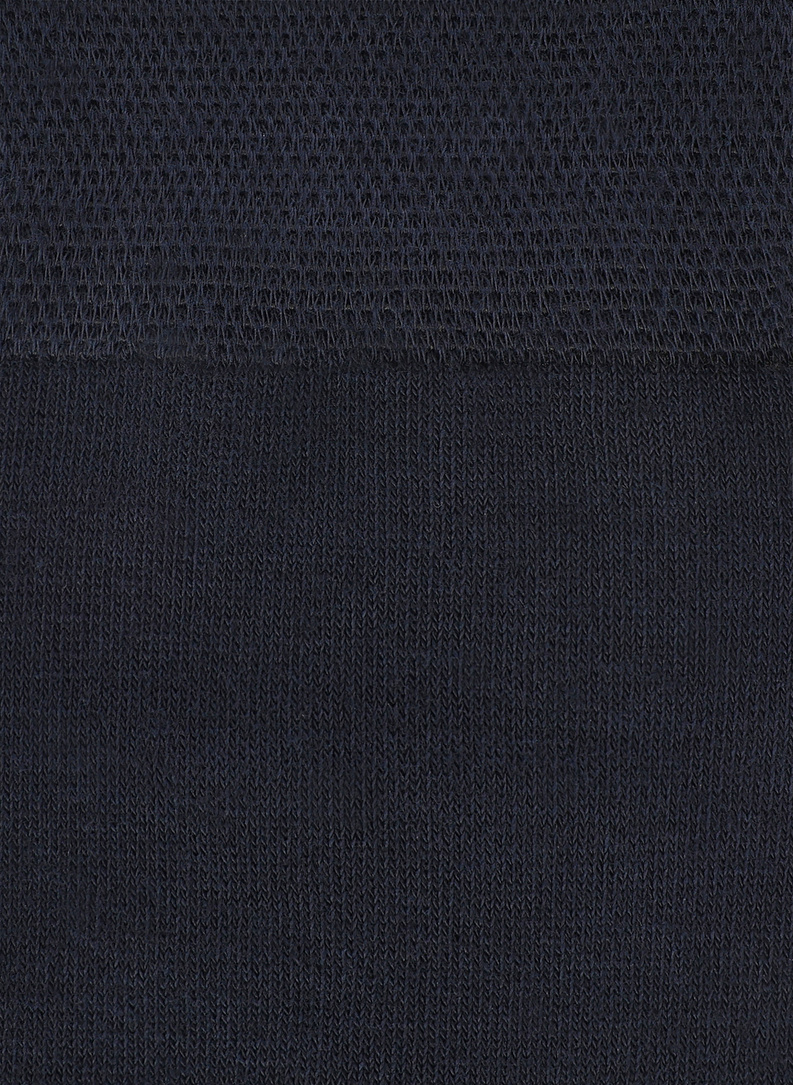 Gładkie granatowe skarpety męskie