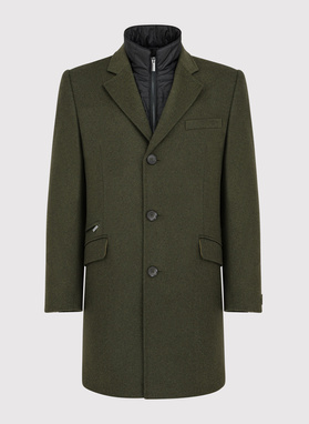 Płaszcz męski zielony P22WF-7X-009-Z-0