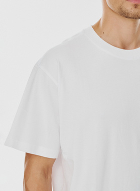 Biały męski t-shirt basic