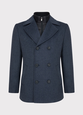 Płaszcz męski szary P22WF-7X-003-L-0