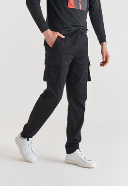 Spodnie cargo czarne M21WF-WX-047-C